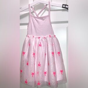 Cat & Jack Pink Palm Tree Dress
